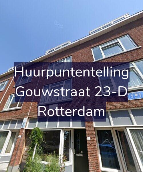 Foto gevel Huurpuntentelling voor Gouwstraat 23-D, Rotterdam