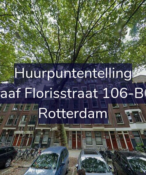 Foto gevel Huurpuntentelling voor Graaf Florisstraat 106-B03, Rotterdam