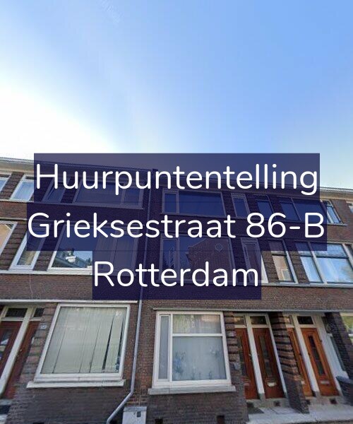 Foto gevel Huurpuntentelling voor Grieksestraat 86-B, Rotterdam