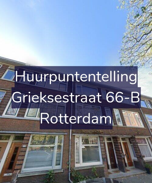 Foto gevel Huurpuntentelling voor Grieksestraat 66-B, Rotterdam