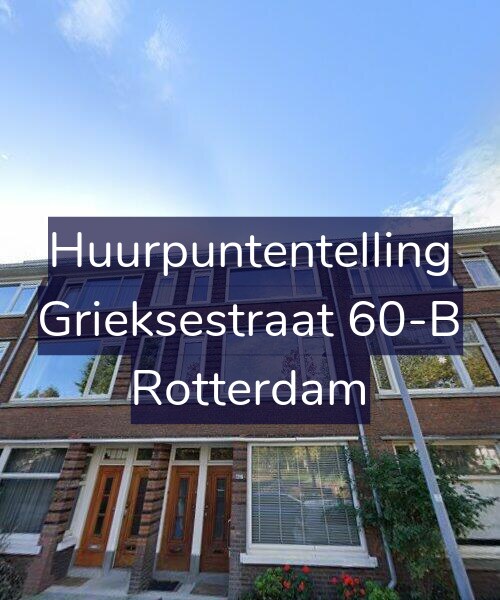 Foto gevel Huurpuntentelling voor Grieksestraat 60-B, Rotterdam
