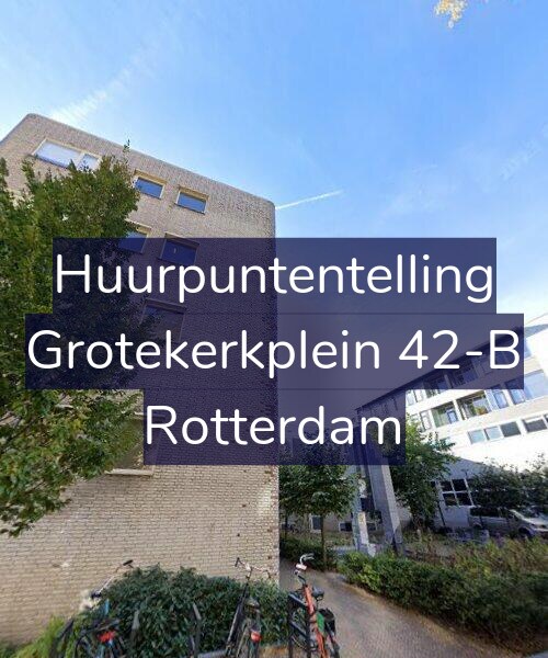 Foto gevel Huurpuntentelling voor Grotekerkplein 42-B, Rotterdam
