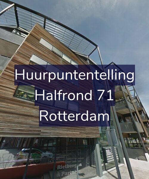 Foto gevel Huurpuntentelling voor Halfrond 71, Rotterdam