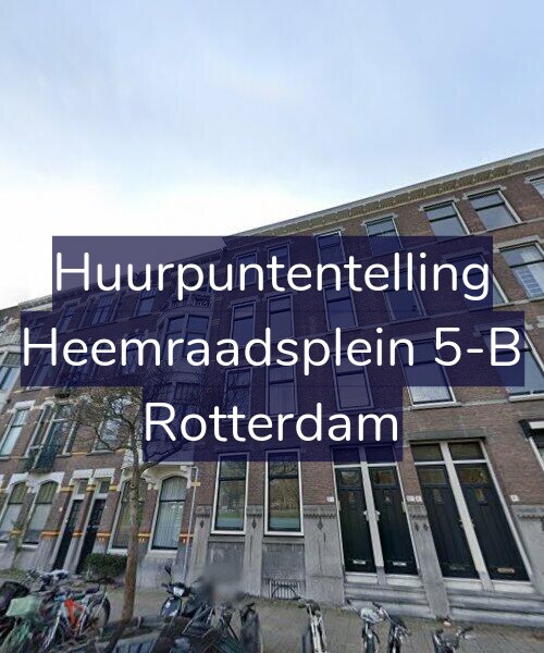 Foto gevel Huurpuntentelling voor Heemraadsplein 5-B, Rotterdam