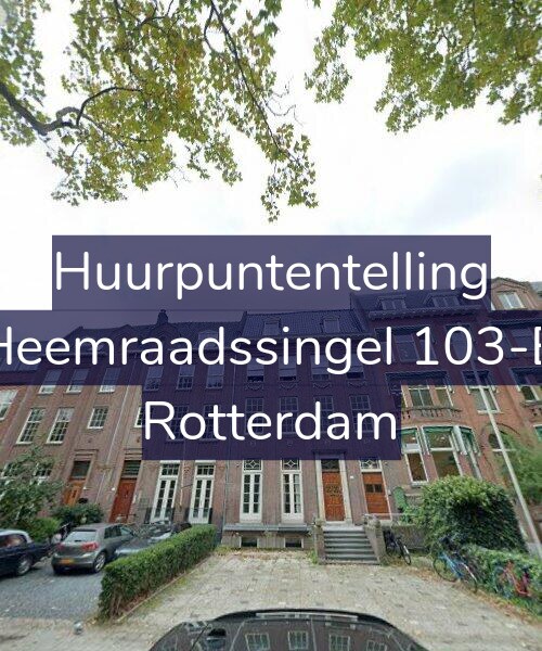 Foto gevel Huurpuntentelling voor Heemraadssingel 103-B, Rotterdam