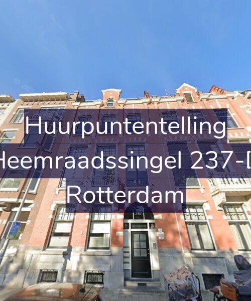 Foto gevel Huurpuntentelling voor Heemraadssingel 237-D, Rotterdam