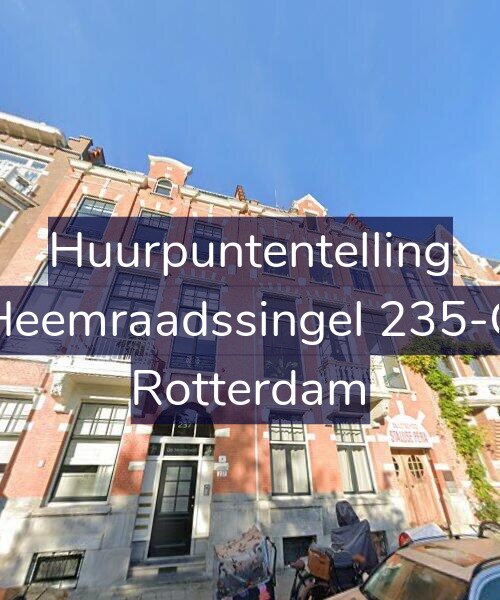 Foto gevel Huurpuntentelling voor Heemraadssingel 235-C, Rotterdam