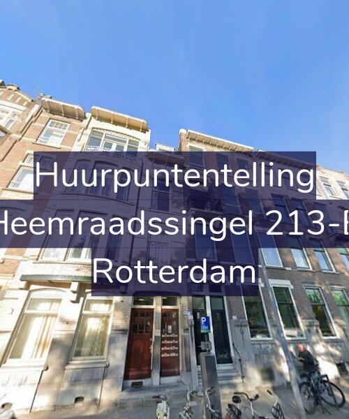 Foto gevel Huurpuntentelling voor Heemraadssingel 213-B, Rotterdam