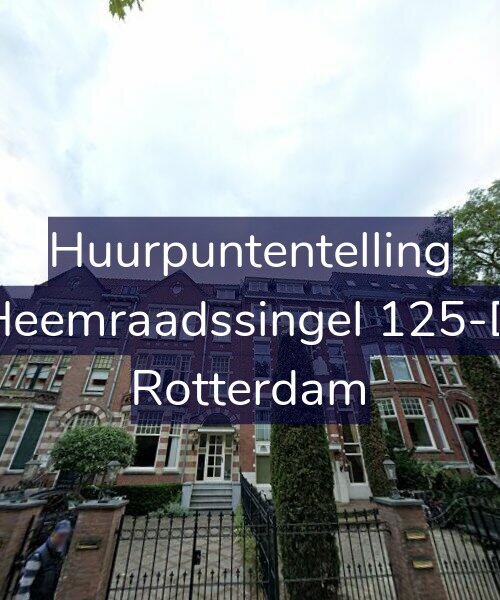 Foto gevel Huurpuntentelling voor Heemraadssingel 125-D, Rotterdam