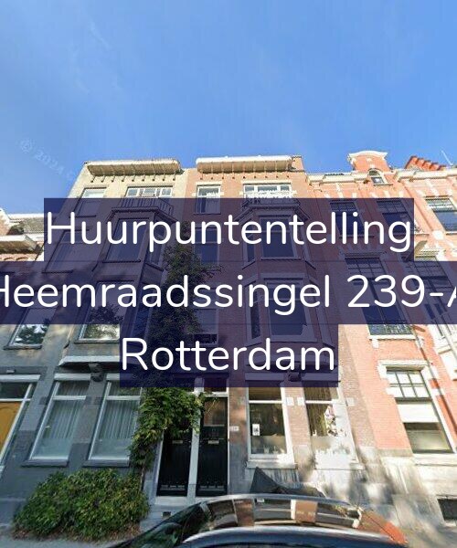 Foto gevel Huurpuntentelling voor Heemraadssingel 239-A, Rotterdam