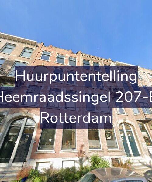 Foto gevel Huurpuntentelling voor Heemraadssingel 207-B, Rotterdam
