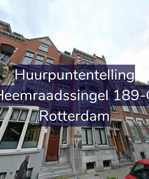 Foto gevel Huurpuntentelling voor Heemraadssingel 189-C, Rotterdam
