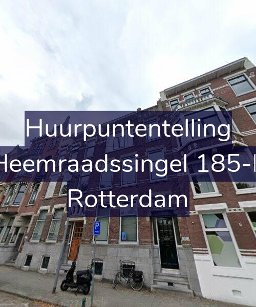 Foto gevel Huurpuntentelling voor Heemraadssingel 185-E, Rotterdam