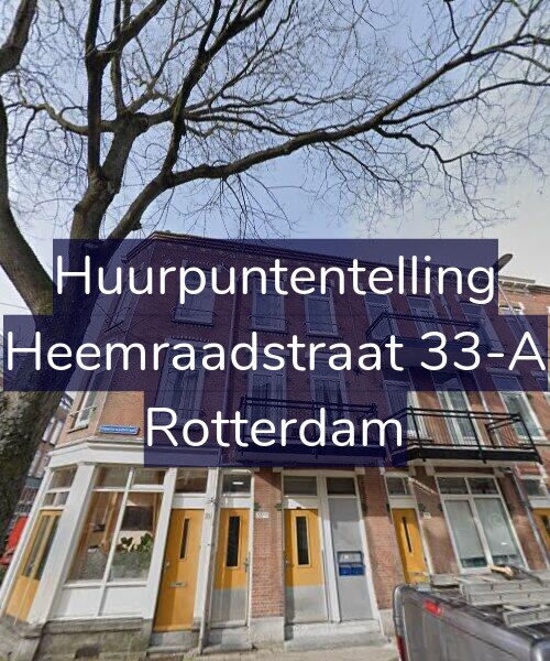 Foto gevel Huurpuntentelling voor Heemraadstraat 33-A, Rotterdam