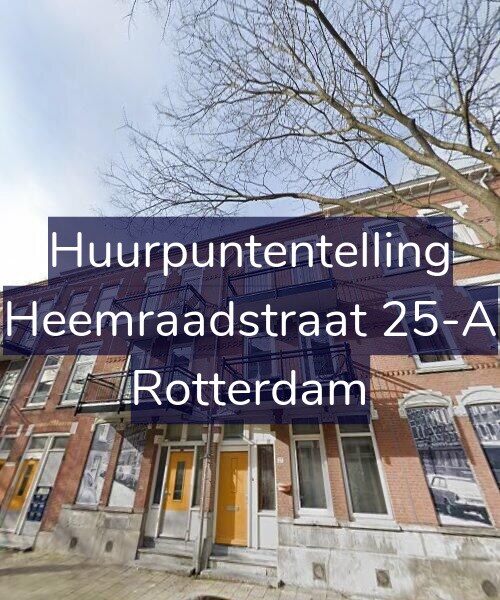 Foto gevel Huurpuntentelling voor Heemraadstraat 25-A, Rotterdam