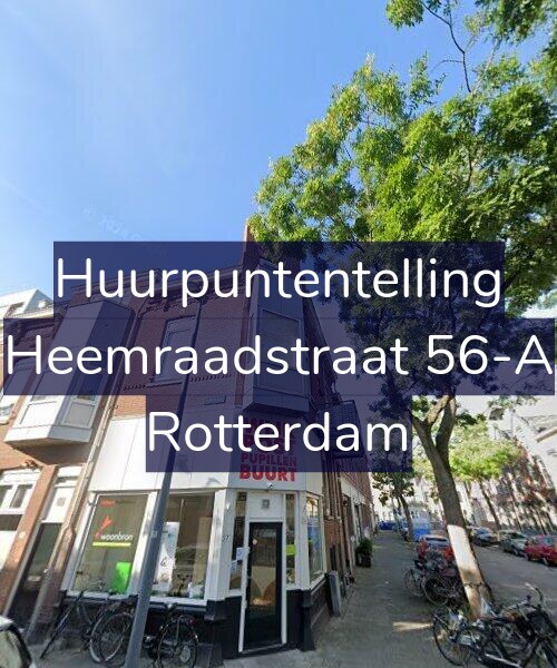 Foto gevel Huurpuntentelling voor Heemraadstraat 56-A, Rotterdam