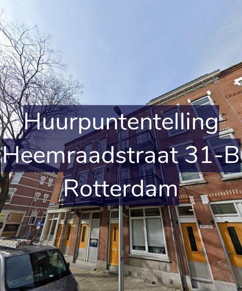 Foto gevel Huurpuntentelling voor Heemraadstraat 31-B, Rotterdam