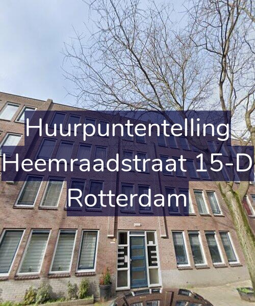 Foto gevel Huurpuntentelling voor Heemraadstraat 15-D, Rotterdam