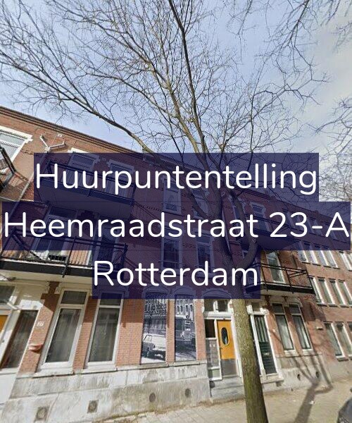 Foto gevel Huurpuntentelling voor Heemraadstraat 23-A, Rotterdam