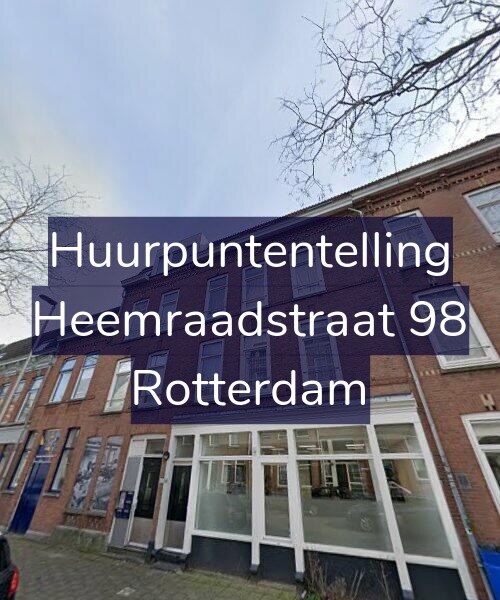 Foto gevel Huurpuntentelling voor Heemraadstraat 98, Rotterdam