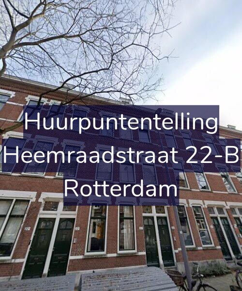 Foto gevel Huurpuntentelling voor Heemraadstraat 22-B, Rotterdam