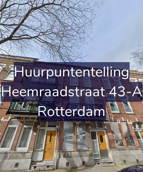 Foto gevel Huurpuntentelling voor Heemraadstraat 43-A, Rotterdam