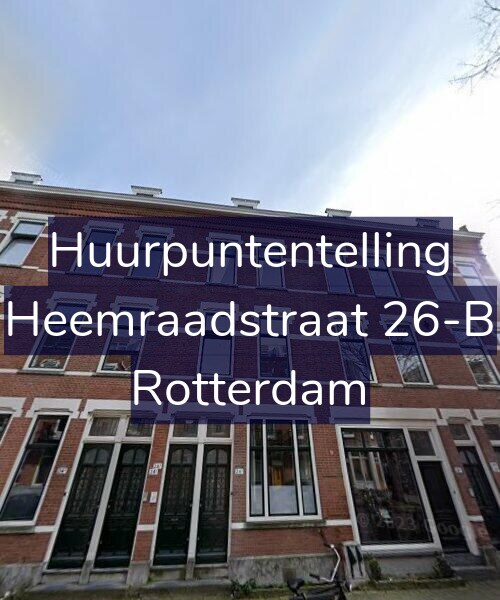 Foto gevel Huurpuntentelling voor Heemraadstraat 26-B, Rotterdam