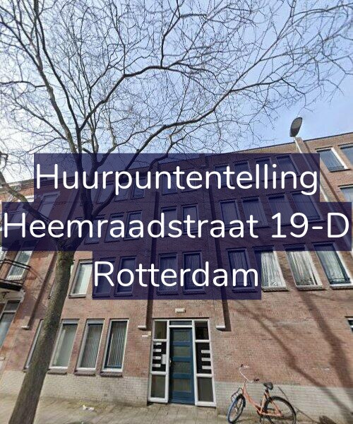 Foto gevel Huurpuntentelling voor Heemraadstraat 19-D, Rotterdam