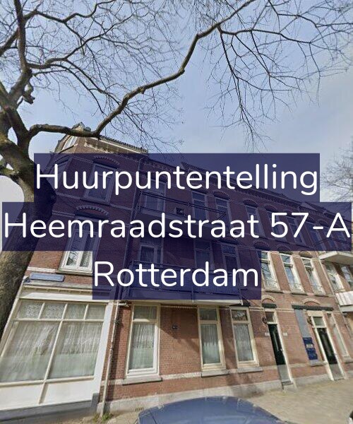 Foto gevel Huurpuntentelling voor Heemraadstraat 57-A, Rotterdam