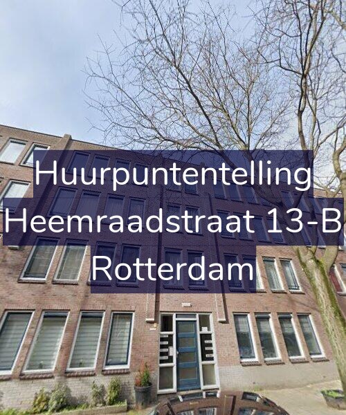 Foto gevel Huurpuntentelling voor Heemraadstraat 13-B, Rotterdam