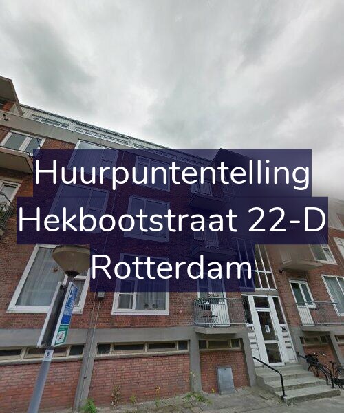 Foto gevel Huurpuntentelling voor Hekbootstraat 22-D, Rotterdam