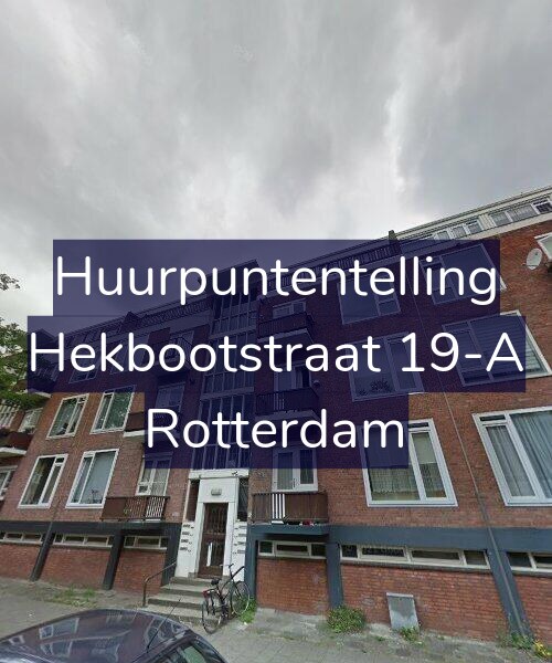 Foto gevel Huurpuntentelling voor Hekbootstraat 19-A, Rotterdam