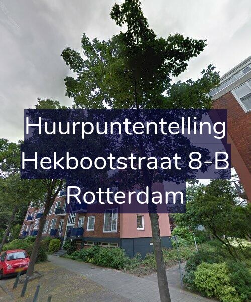 Foto gevel Huurpuntentelling voor Hekbootstraat 8-B, Rotterdam