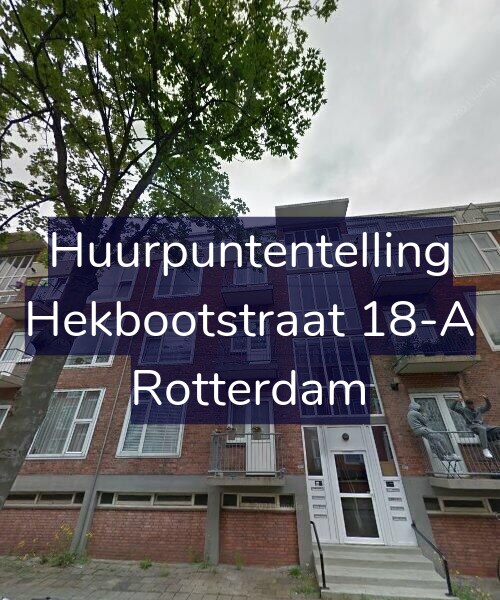 Foto gevel Huurpuntentelling voor Hekbootstraat 18-A, Rotterdam