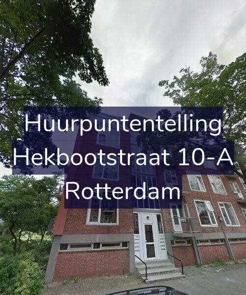 Foto gevel Huurpuntentelling voor Hekbootstraat 10-A, Rotterdam