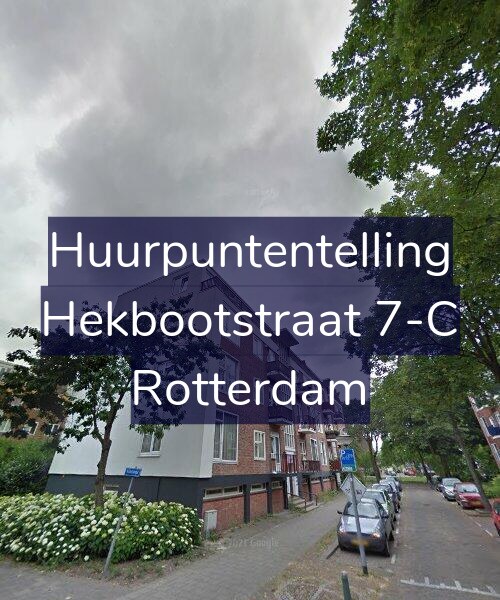 Foto gevel Huurpuntentelling voor Hekbootstraat 7-C, Rotterdam