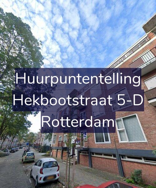 Foto gevel Huurpuntentelling voor Hekbootstraat 5-D, Rotterdam