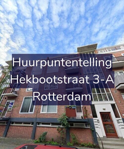 Foto gevel Huurpuntentelling voor Hekbootstraat 3-A, Rotterdam