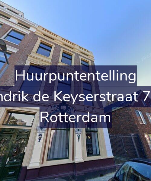 Foto gevel Huurpuntentelling voor Hendrik de Keyserstraat 72-E, Rotterdam