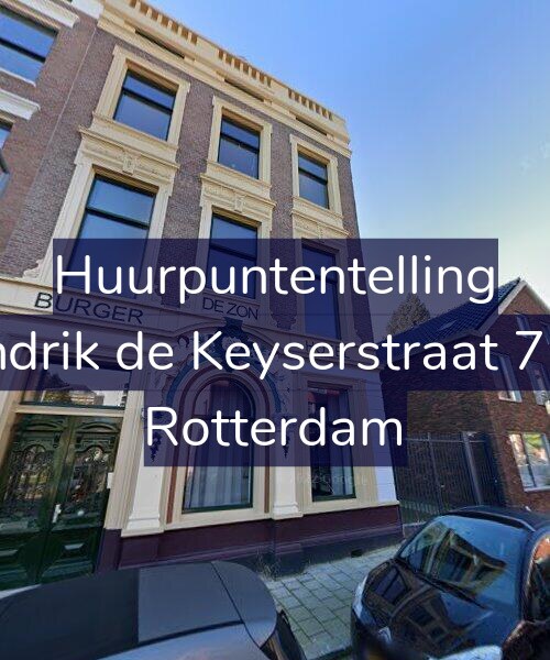 Foto gevel Huurpuntentelling voor Hendrik de Keyserstraat 72-H, Rotterdam