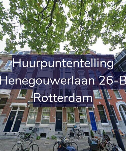Foto gevel Huurpuntentelling voor Henegouwerlaan 26-B, Rotterdam