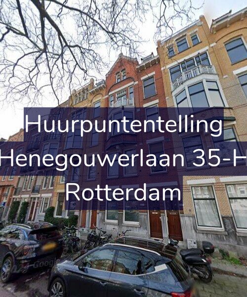 Foto gevel Huurpuntentelling voor Henegouwerlaan 35-H, Rotterdam