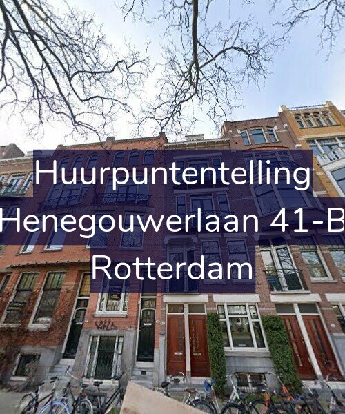 Foto gevel Huurpuntentelling voor Henegouwerlaan 41-B, Rotterdam