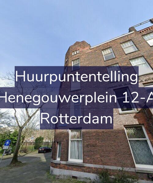 Foto gevel Huurpuntentelling voor Henegouwerplein 12-A, Rotterdam
