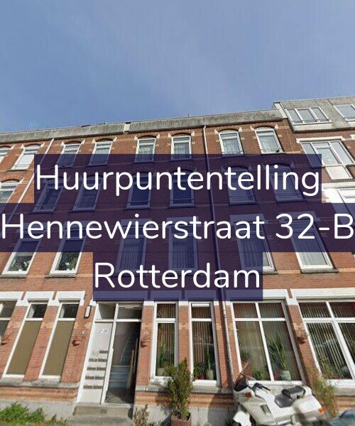 Foto gevel Huurpuntentelling voor Hennewierstraat 32-B, Rotterdam