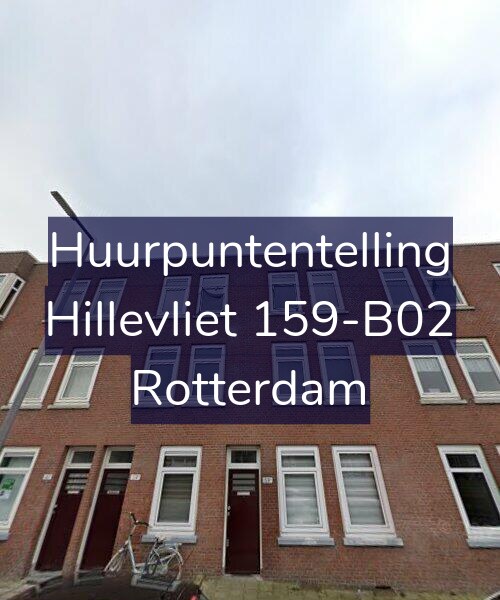Foto gevel Huurpuntentelling voor Hillevliet 159-B02, Rotterdam