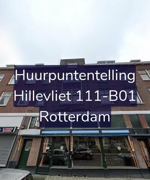 Foto gevel Huurpuntentelling voor Hillevliet 111-B01, Rotterdam