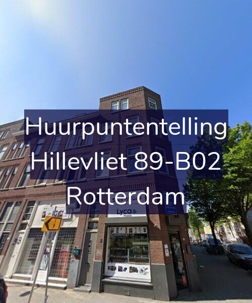 Foto gevel Huurpuntentelling voor Hillevliet 89-B02, Rotterdam