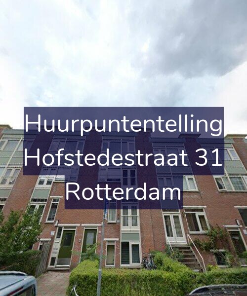 Foto gevel Huurpuntentelling voor Hofstedestraat 31, Rotterdam