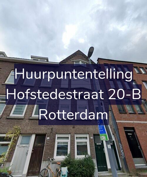 Foto gevel Huurpuntentelling voor Hofstedestraat 20-B, Rotterdam